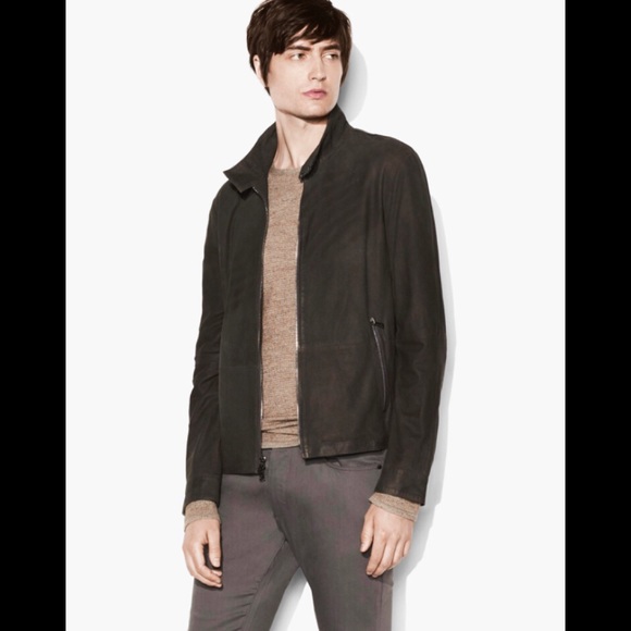 John varvatos collection goat suede jacket size 52